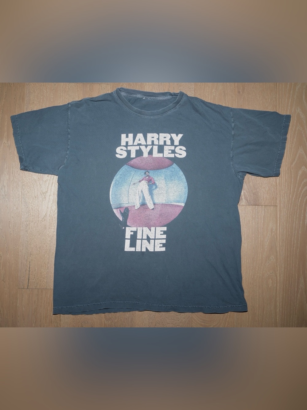 Harry Styles Fine Line Graphic Tee - Washed Blue